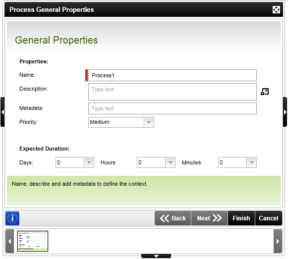 Process General Properties